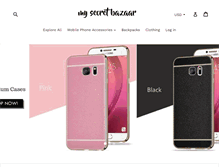 Tablet Screenshot of mysecretbazaar.com